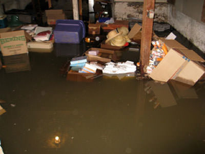 Flood water damage can cause mold growth